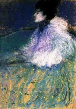  1901 Works - Femme en vert 1901 Cubism